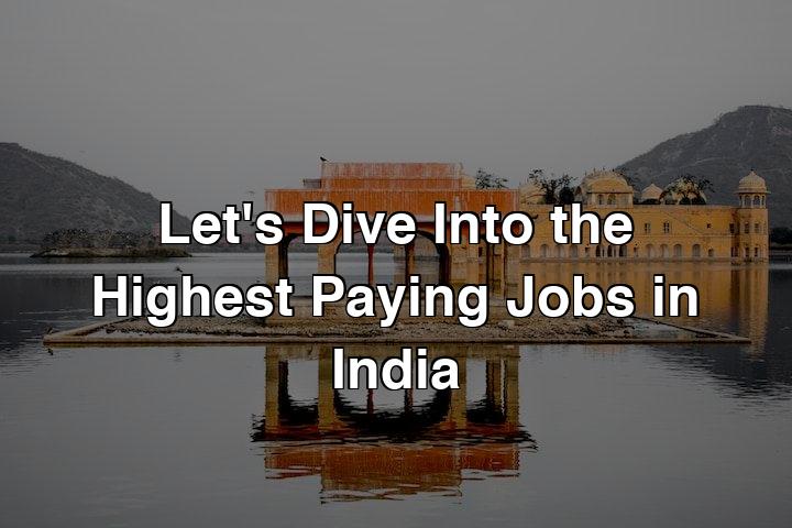 Paying Jobs India